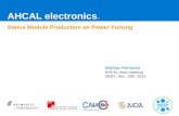 AHCAL electronics. Status Module Production an Power Pulsing Mathias Reinecke AHCAL main meeting DESY, Dec. 10th, 2013.