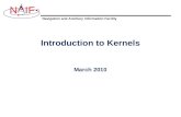 Navigation and Ancillary Information Facility NIF Introduction to Kernels March 2010.