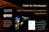 Math for Developers Basic Mathematical Concepts for Programmers SoftUni Team Technical Trainers Software University .