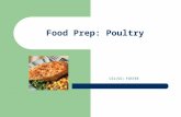 Food Prep: Poultry CS1(SS) FOSTER. Learning Objectives Identify different poultry products Explore preparation of those products Discuss food safety considerations.