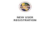 NEW USER REGISTRATION. Completing New User Registration activates your profile! Users only need to complete this process once. Let’s get started…