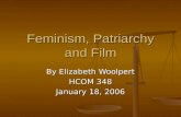 Feminism, Patriarchy and Film By Elizabeth Woolpert HCOM 348 January 18, 2006.