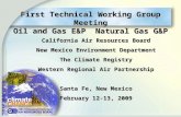 1 California Air Resources Board New Mexico Environment Department The Climate Registry Western Regional Air Partnership Santa Fe, New Mexico February.
