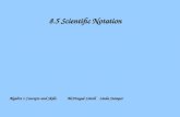 8.5 Scientific Notation Algebra 1 Concepts and Skills McDougal LittellLinda Stamper.