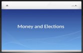 Money and Elections. Strategies to prevent abuse in elections Impose limits on giving, receiving, and spending political money Requiring public disclosure.