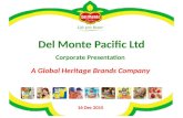 Del Monte Pacific Ltd 16 Dec 2015 Corporate Presentation A Global Heritage Brands Company.
