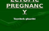 ECTOPIC PREGNANCY Tayebeh gharibi. Ectopic Pregnancy Occurs when the conceptus implants either outside the uterus (Fallopian tube, ovary or abdominal.