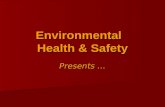 Environmental Health & Safety Presents …. BACK SAFETY Or … How to prevent a lifetime of back problems.