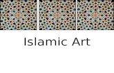 Islamic Art. Characteristics… Non-figural decoration – three types of decoration are most often used in religious Islamic designs. They are geometric.