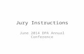 Jury Instructions June 2014 DPA Annual Conference.