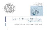 LDK R Logics for Data and Knowledge Representation ClassL (part 2): Reasoning with a TBox 1.