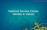 [ ? ] National Service Center Identity & Values. [ ? ]