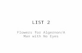 LIST 2 Flowers for Algernon/A Man with No Eyes. Lucille was apathetic toward doing homework and therefore failed all her classes.