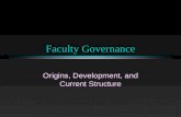 Faculty Governance Origins, Development, and Current Structure.
