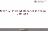 January 2016 Slide 1 Monthly P-Card Reconciliation Job Aid.