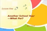 1/5/20161 Another School Year —What For? John Ciardi Lesson One.