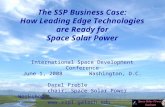 April 30,2004Space Solar Power Workshop1 The SSP Business Case: How Leading Edge Technologies are Ready for Space Solar Power International Space Development.