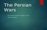 The Persian Wars BATTLING ANCIENT GREEK STYLE (499-479 BCE)