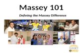 Massey 101 Defining the Massey Difference. Defining Massey.