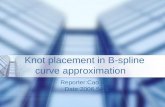 Knot placement in B-spline curve approximation Reporter:Cao juan Date:2006.54.5.