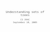 Understanding sets of trees CS 394C September 10, 2009.