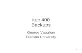 1 itec 400 Backups George Vaughan Franklin University.