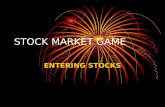 STOCK MARKET GAME ENTERING STOCKS. STOCK MARKET GAME.