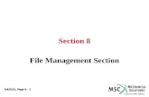 NAS101, Page 8 - 1 Section 8 File Management Section.