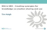 EEA & GEO – Creating synergies for knowledge co-creation sharing and use Tim Haigh.