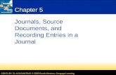 CENTURY 21 ACCOUNTING © 2009 South-Western, Cengage Learning Chapter 5 Journals, Source Documents, and Recording Entries in a Journal.