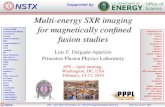 NSTX APS – April 2010, Washington, DC– ME-SXR imaging (Delgado-Aparicio)February, 12-17 th, 2010 Multi-energy SXR imaging for magnetically confined fusion.