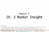 Chapter 2. Ch. 2 Market Insight Disclaimer: All images such as logos, photos, etc. used in this presentation are the property of their respective copyright.