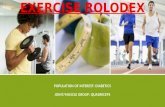 POPULATION OF INTEREST: DIABETICS JOINT/MUSCLE GROUP: QUADRICEPS EXERCISE ROLODEX.