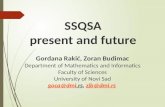 SSQSA present and future Gordana Rakić, Zoran Budimac Department of Mathematics and Informatics Faculty of Sciences University of Novi Sad goca@dmi.rsgoca@dmi.rs,