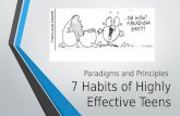 7 Habits of Highly Effective Teens Paradigms and Principles.