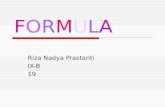 FORMULAFORMULA Riza Nadya Prastanti IX-B 19. 7 th class MOTION.