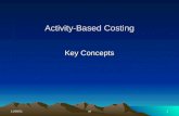 1/7/20161rd Activity-Based Costing Key Concepts. Costs Life cycle First Operating & Maintenance Disposal Sunk Future Opportunity Direct Indirect Overhead.