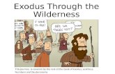 Exodus Through the Wilderness This journey is covered by the rest of the book of Exodus, Leviticus, Numbers and Deuteronomy.