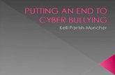 “Forty-two percent of kids have been bullied online.  Twenty-one percent of kids have received meant or threatening email or other messages.  Thirteen.