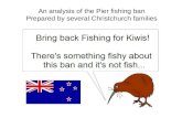 An analysis of the Pier fishing ban Prepared by several Christchurch families.