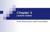 Chapter 3 Lecture Outline Cell Structure and Function.