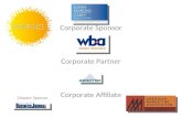 Corporate Sponsor Corporate Partner Corporate Affiliate Chapter Sponsor.