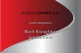 P.P.H.U SOMKOL S.C. Proudly introducing : Beef Slaughter Equipment.