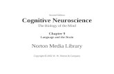 Second Edition Cognitive Neuroscience The Biology of the Mind Chapter 9 Language and the Brain Norton Media Library Copyright  2002 W. W. Norton & Company.
