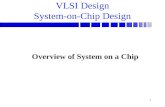1 VLSI Design System-on-Chip Design Overview of System on a Chip.