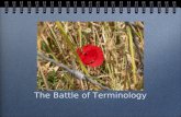 The Battle of Terminology. Palestinian Damaging Terminology: Palestinian.