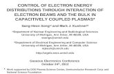 CONTROL OF ELECTRON ENERGY DISTRIBUTIONS THROUGH INTERACTION OF ELECTRON BEAMS AND THE BULK IN CAPACITIVELY COUPLED PLASMAS* Sang-Heon Song a) and Mark.