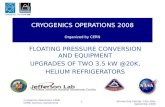 Ahmed Sidi-Yekhlef, 22th-26th September 2008 Cryogenics Operations 2008, CERN, Geneva, Switzerland 1 CRYOGENICS OPERATIONS 2008 Organized by CERN FLOATING.