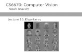 Lecture 15: Eigenfaces CS6670: Computer Vision Noah Snavely.