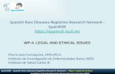 SpainRDR - Spanish Rare Diseases Registries Research Network –  An initiative of the International Rare Diseases Research Consortium-IRDiRC.